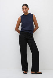 Cashmere Crew Vest - Navy - Matteau